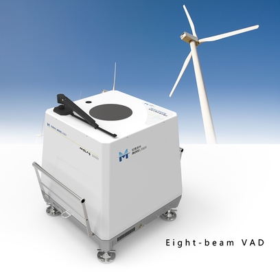 Измерение Lidar ветера с суши Vad 8 лучей пригодное к учету