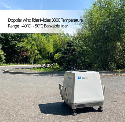 Пригодный к учету диапазон температур -40℃ Molas B300 Lidar ветра Doppler | 50℃