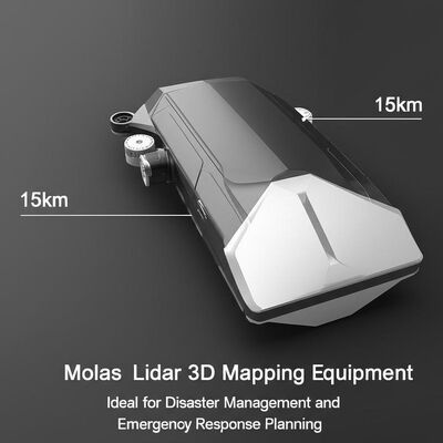 Максимальное расстояние захвата 15 км Molas Lidar 3D картографирование оборудования идеально подходит для управления стихийными бедствиями и планирования реагирования на чрезвычайные ситуации
